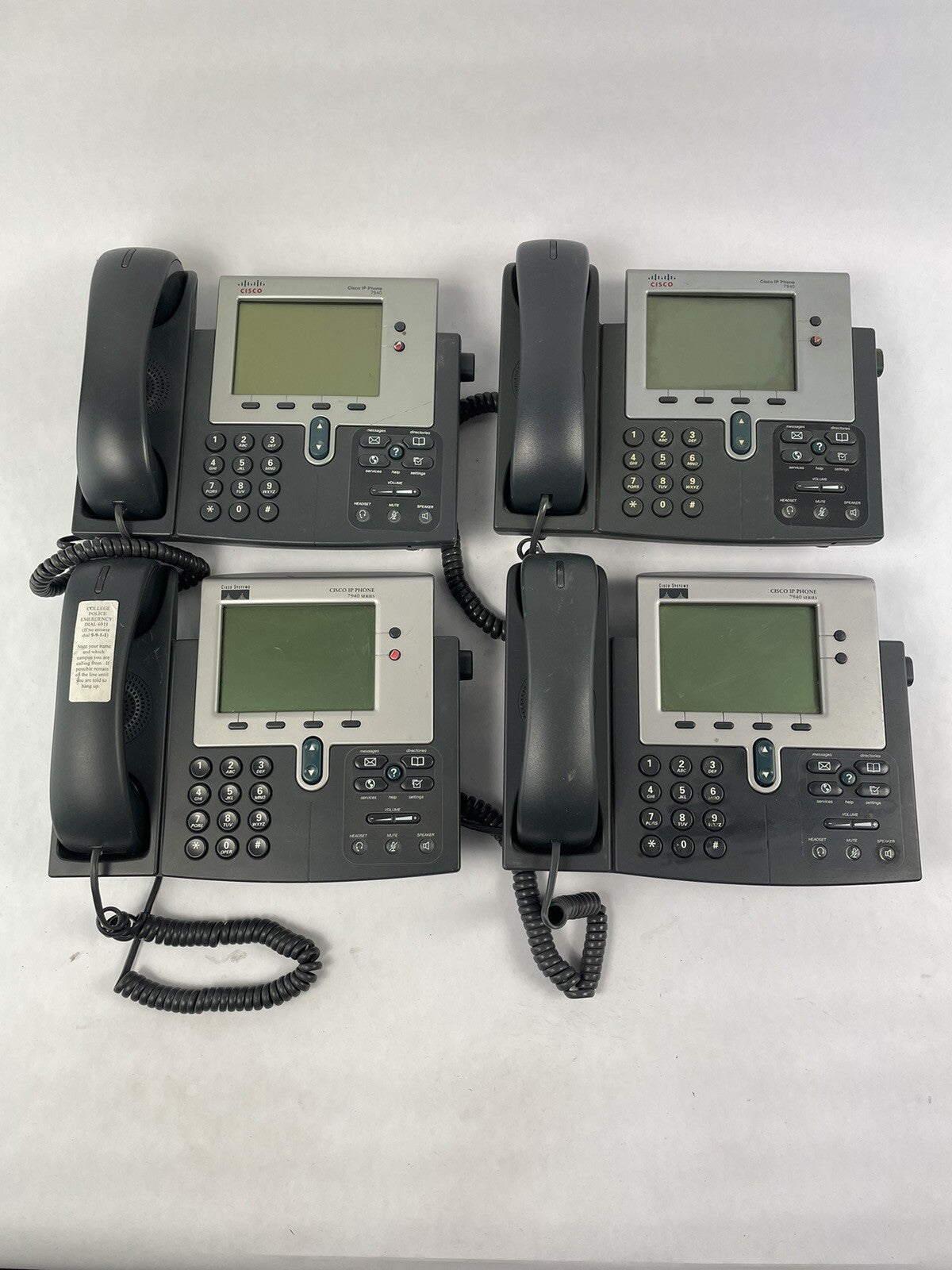 Lot 4- Cisco 7940 G IP VOIP Phone | CP-7940G | w/ Handset | 7900 Series