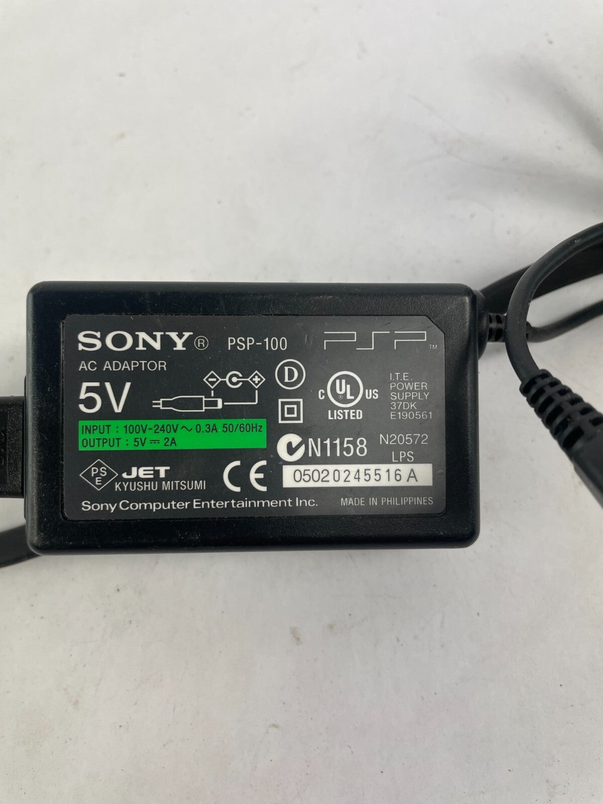Geniune Sony PSP-100 Output 5V 2A Power Supply Adapter B01