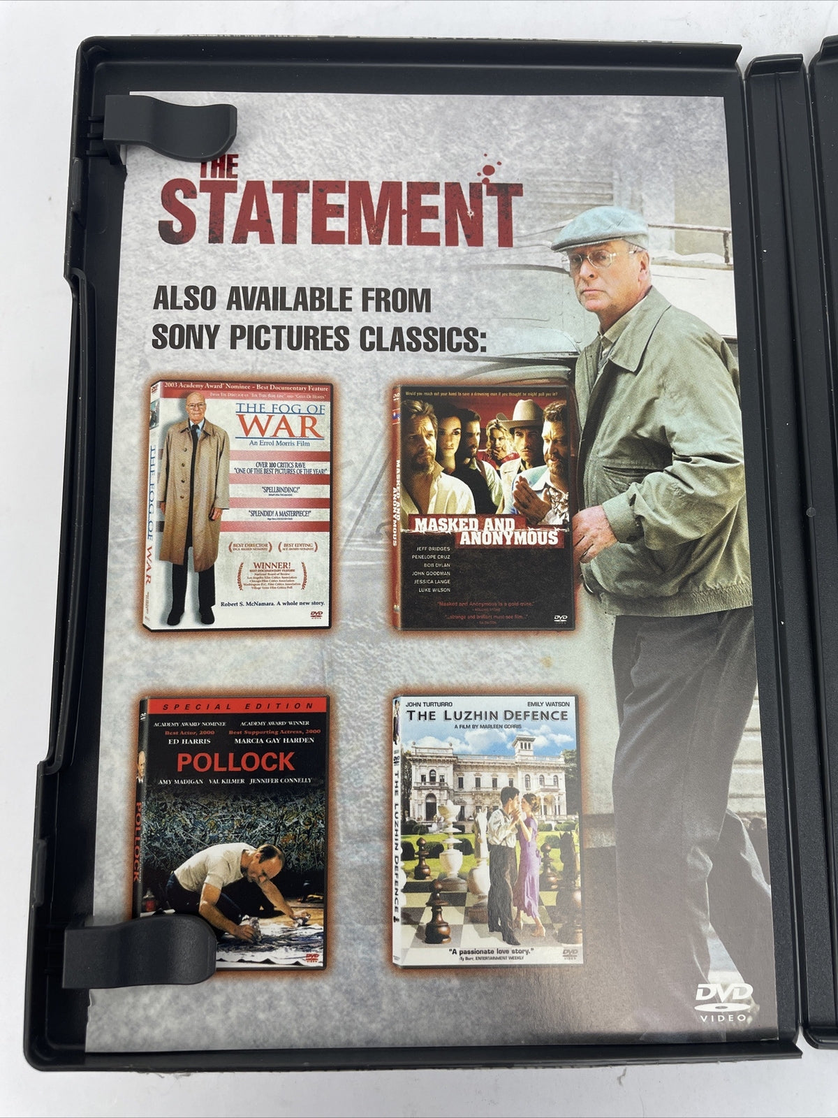 The Statement - DVD Video 2003 Michael Caine Alan Bates w Special Features Mint
