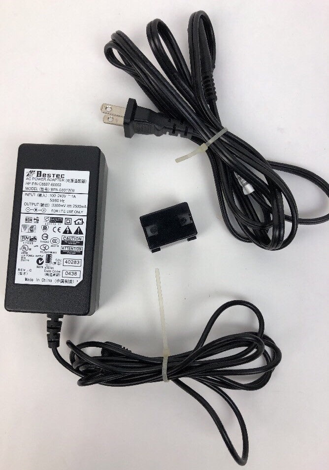 Bestec BPA-0801WW 100-240v AC 1A 3.3V 3300mV DC 2.5A 2500mA Meter Tested Working