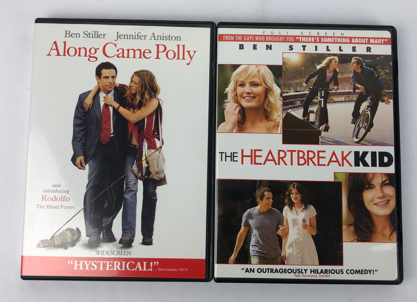 2 x Ben Stiller DVD LOT - Along Came Polly, The Heartbreak Kid - Mint Condition