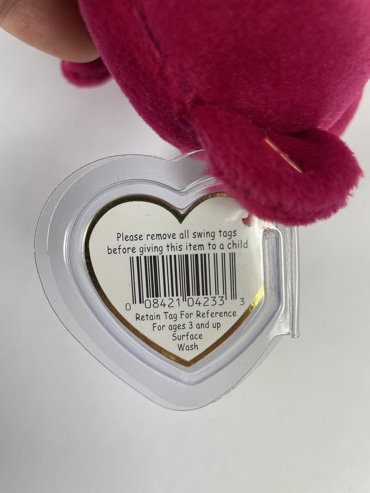 Valentina RARE TY Beanie Baby TAG ERRORS 1998/99 w hologram New & Mint