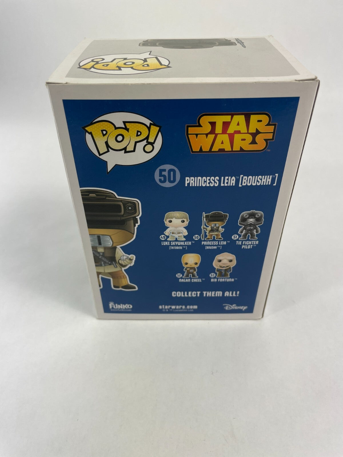 POP Star wars 50 Princess Leia Boushh Bounty Hunter Vinyl Bobble Head Funko