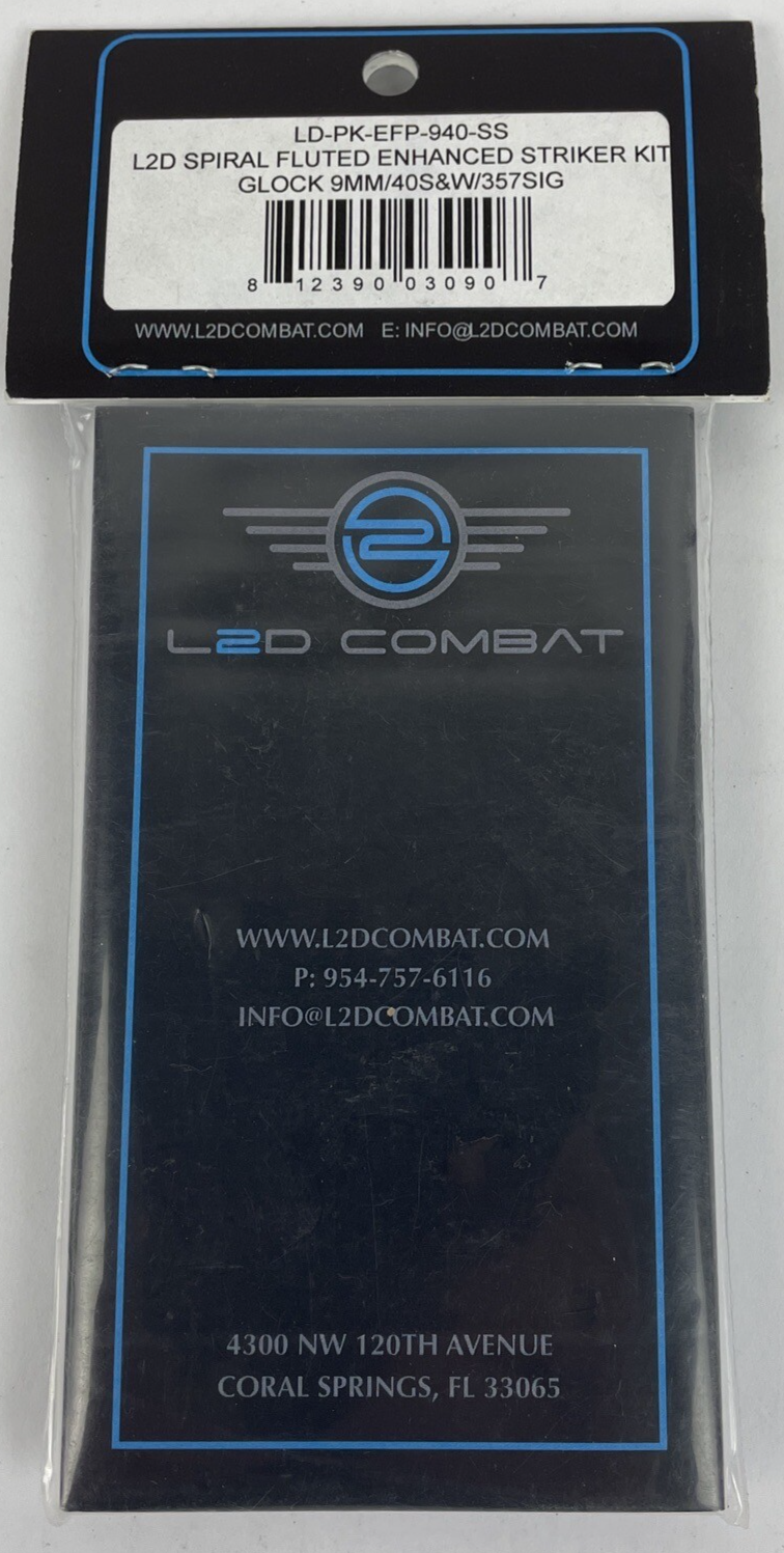 L2D Combat Enhanced Firing Pin Kit For Glock * Fluted Stainless Steel Striker