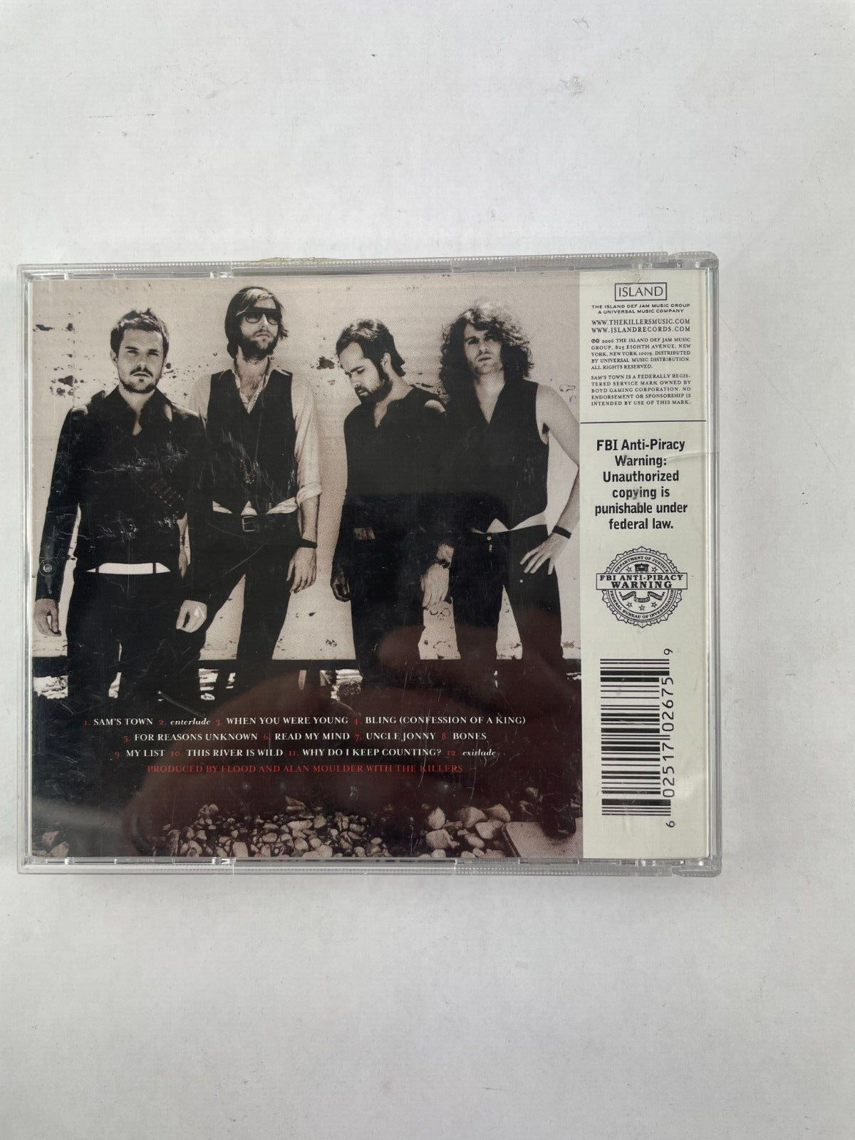 The Killers Sams Town Uncle Jonnyenterlude My List Bones Read My Mind CD#73