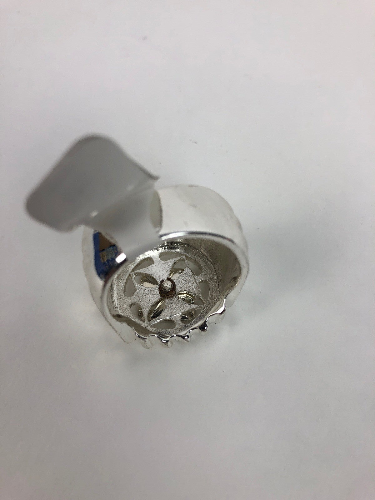 Mens STAINLESS NO FEAR BIKER Ring IRON Cross Motorcycle Sprocket Spinner Size 11