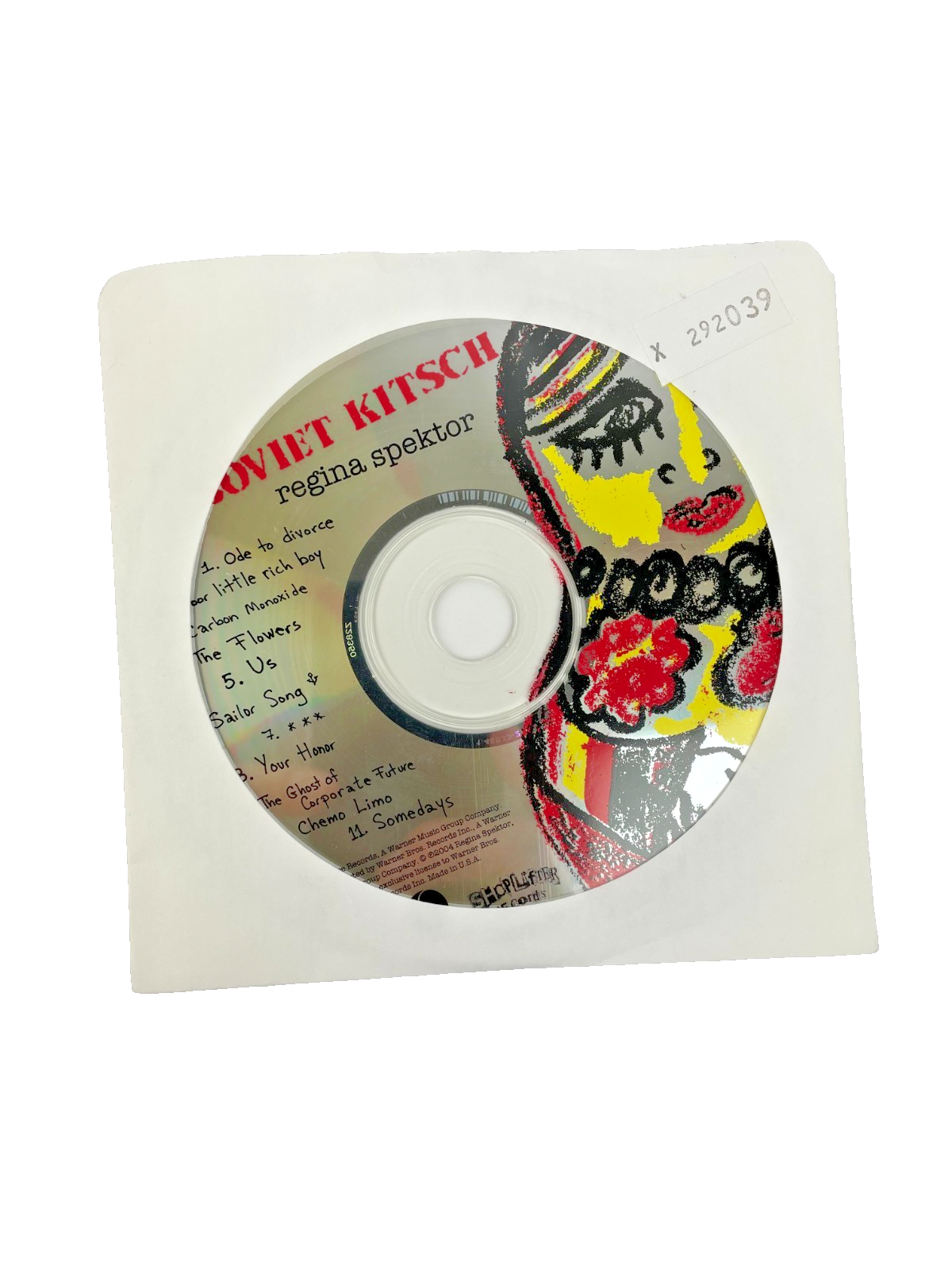 Regina Spektor – Soviet Kitsch Digital Audio CD Shoplifter Records 2004