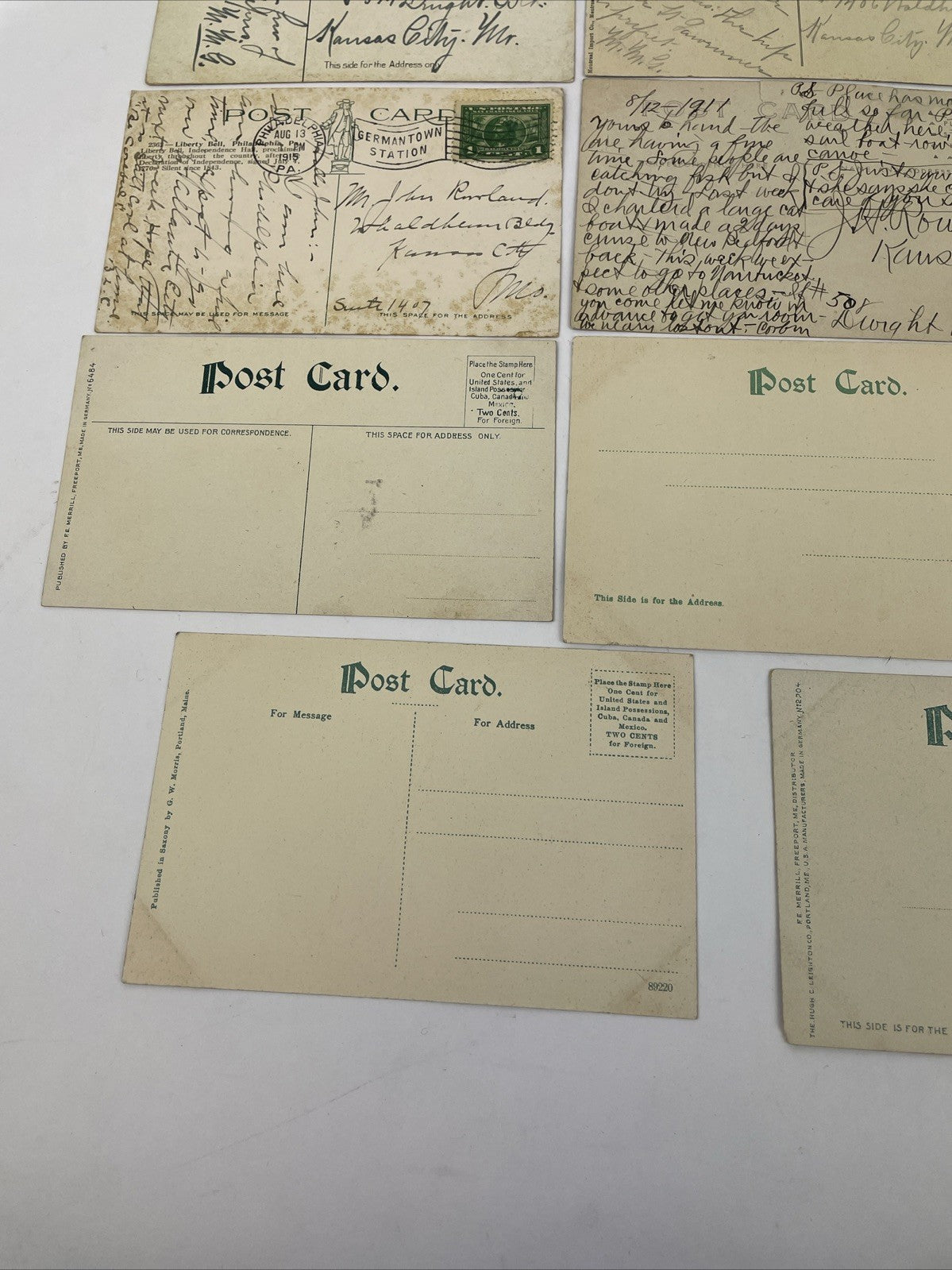 23 Postcard Lot - Unused & Used Variety - Vintage & Antique East Coast Fishing