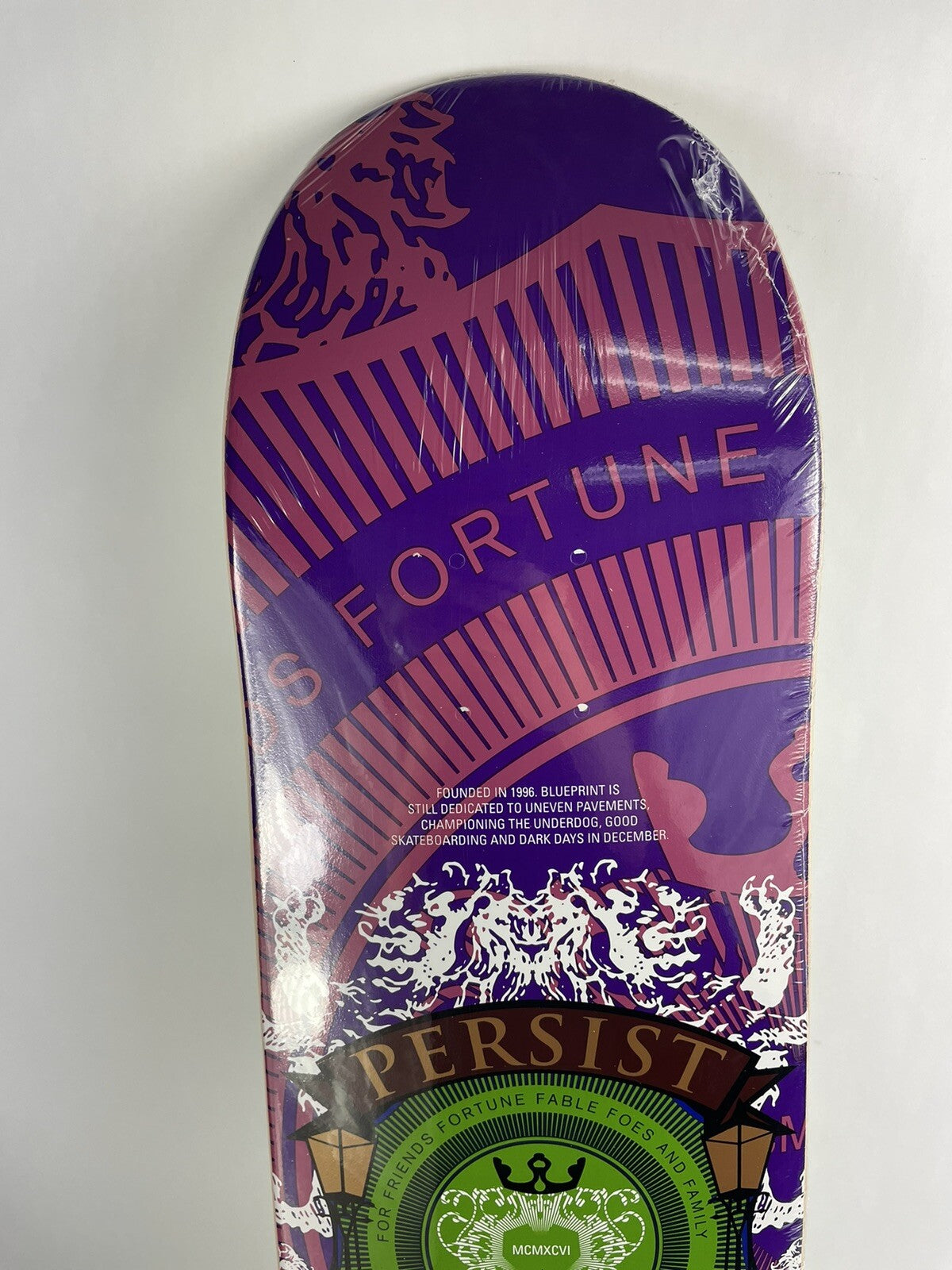 BLUEPRINT skateboards deck 8" RARE quality Courage Color Purple