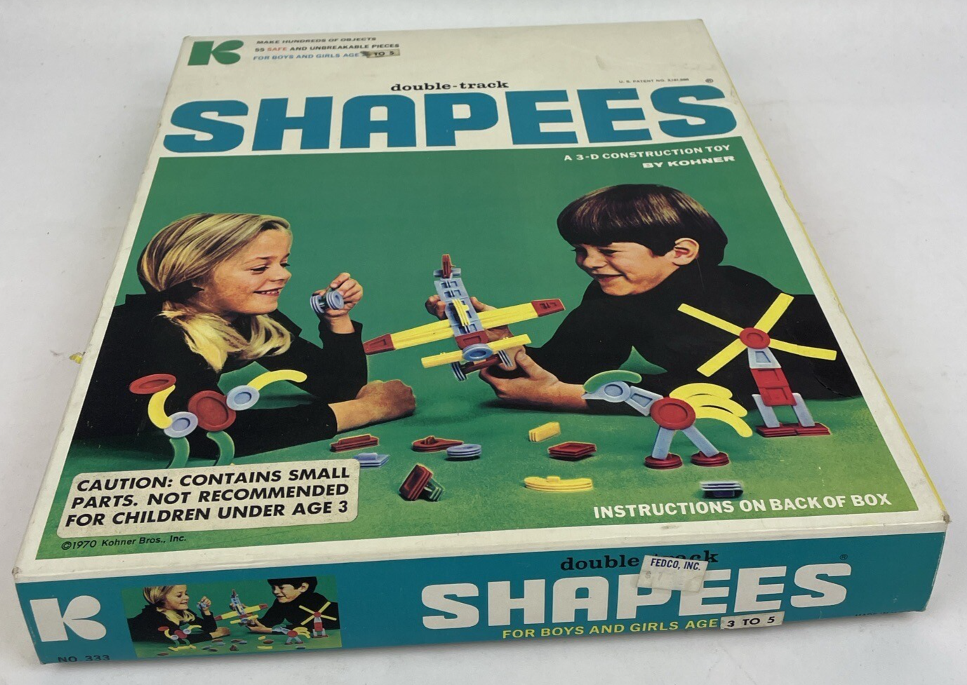 Konner Bros. Double Track SHAPEES 3-D Construction Toy - 35 pieces - Ages 3-5