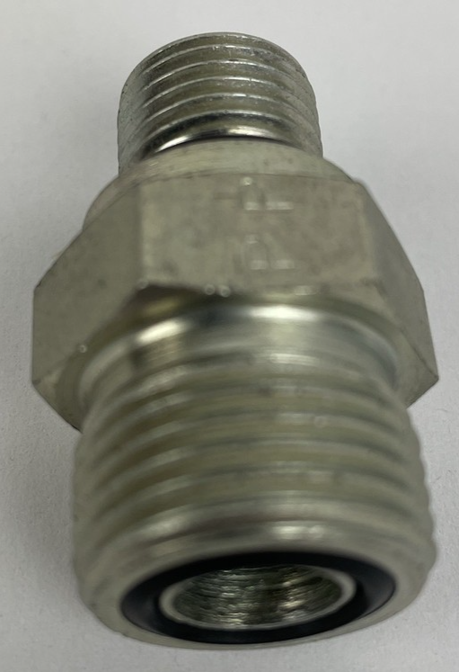 1 x OEM PARKER 3/4" Male to 1/2" Male O-Ring Face Seal (ORFS) Hydraulic Fitting