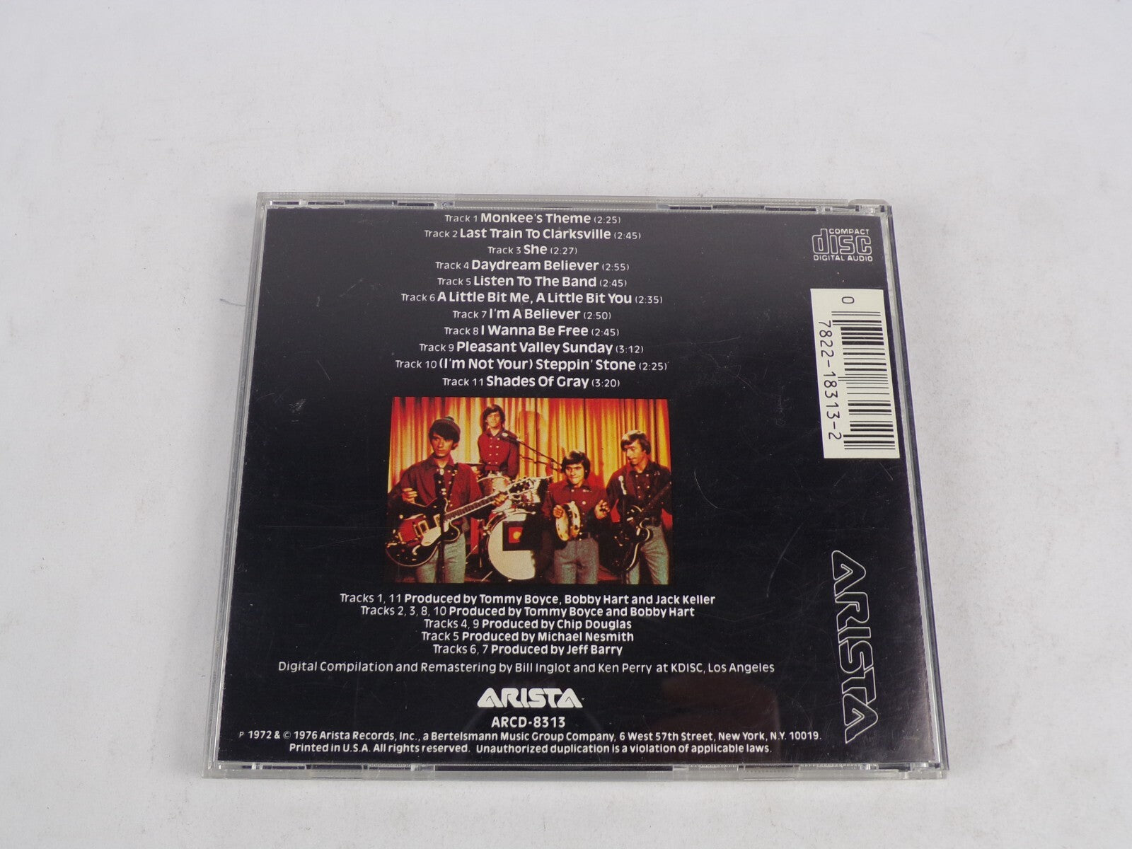 The Monkees Greatest Hits Daydream Believer I Wanna Be Free Shades Of Grey CD#54