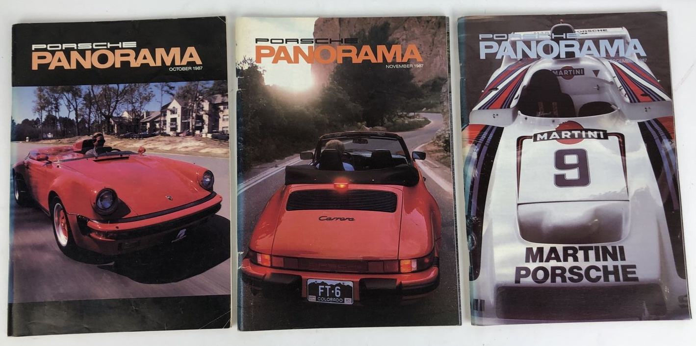 Porsche Panorama Magazine - 1987 Complete Set 30th Anniversary 12 issue -  RARE