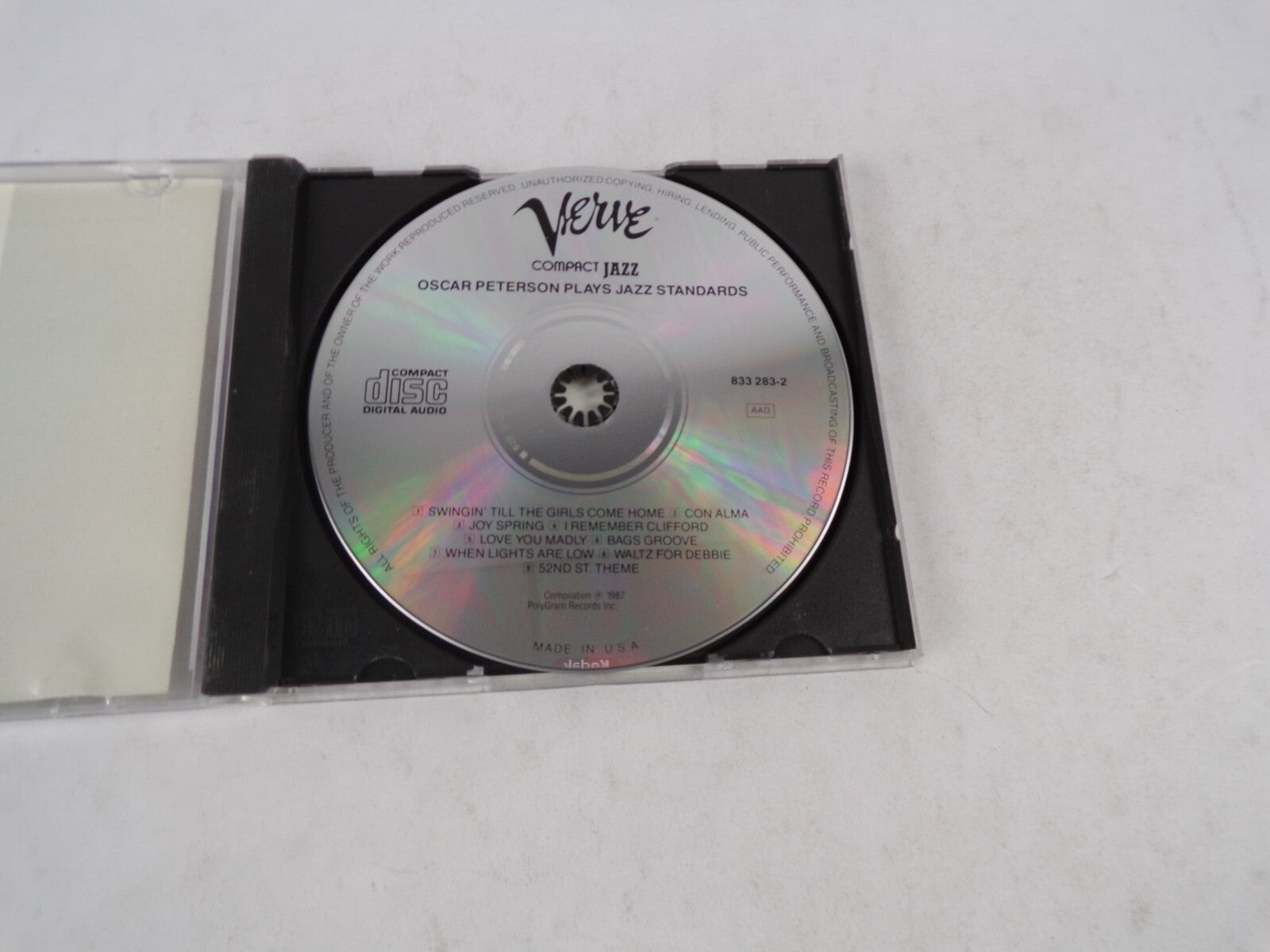 Compact Jazz Oscar Peterson Plays Jazz Standars Con Alma CD#34