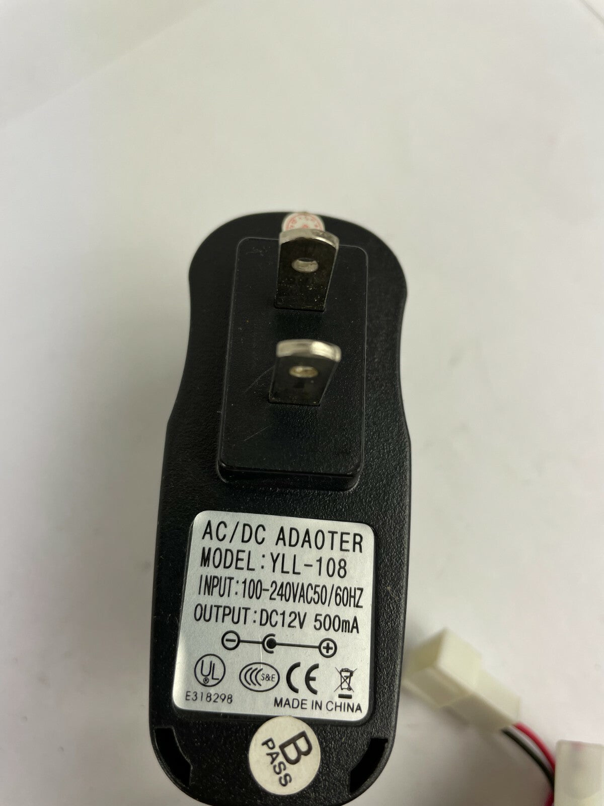 Genuine AC/DC Adapter YLL-108 Output 12 V 500mA  Power Supply Adapter A83