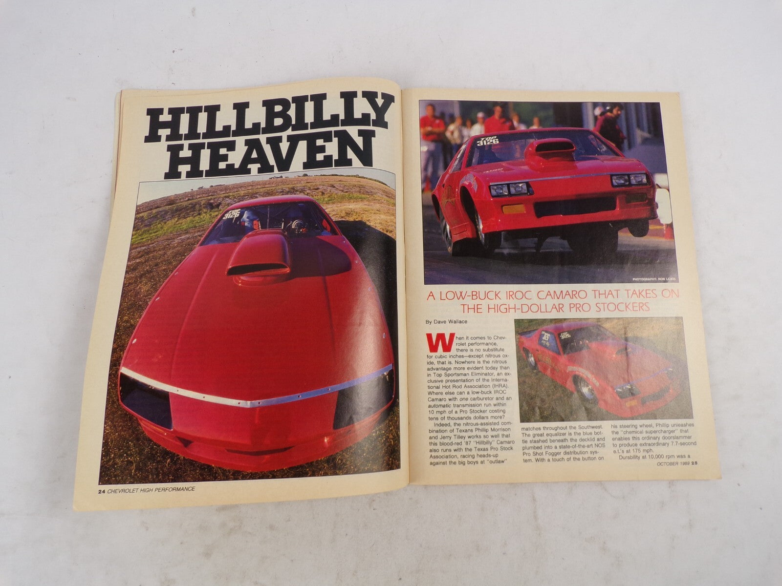 October 1989 Chevrolet High Performance Sizzling Drag Racing Section: Build A