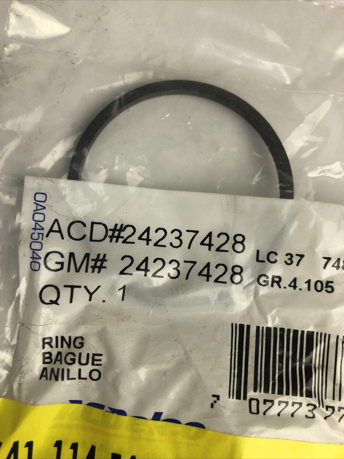 NOS Genuine AC Delco Automatic Transmission Clutch Fluid Seal GM Part # 24237428