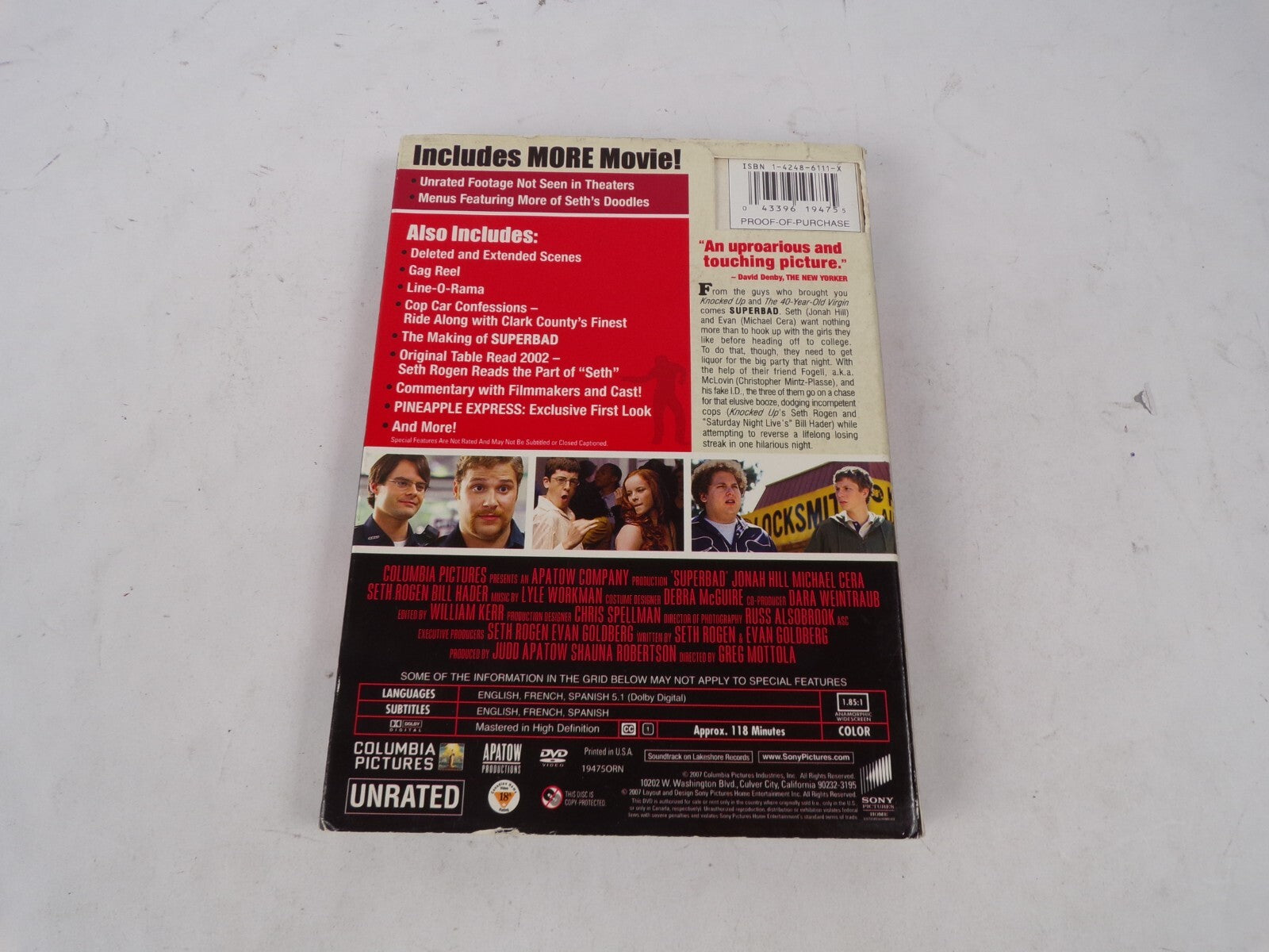 Superbad Unrated Extended Edition From The Guys Who Brought You The DVD Movies