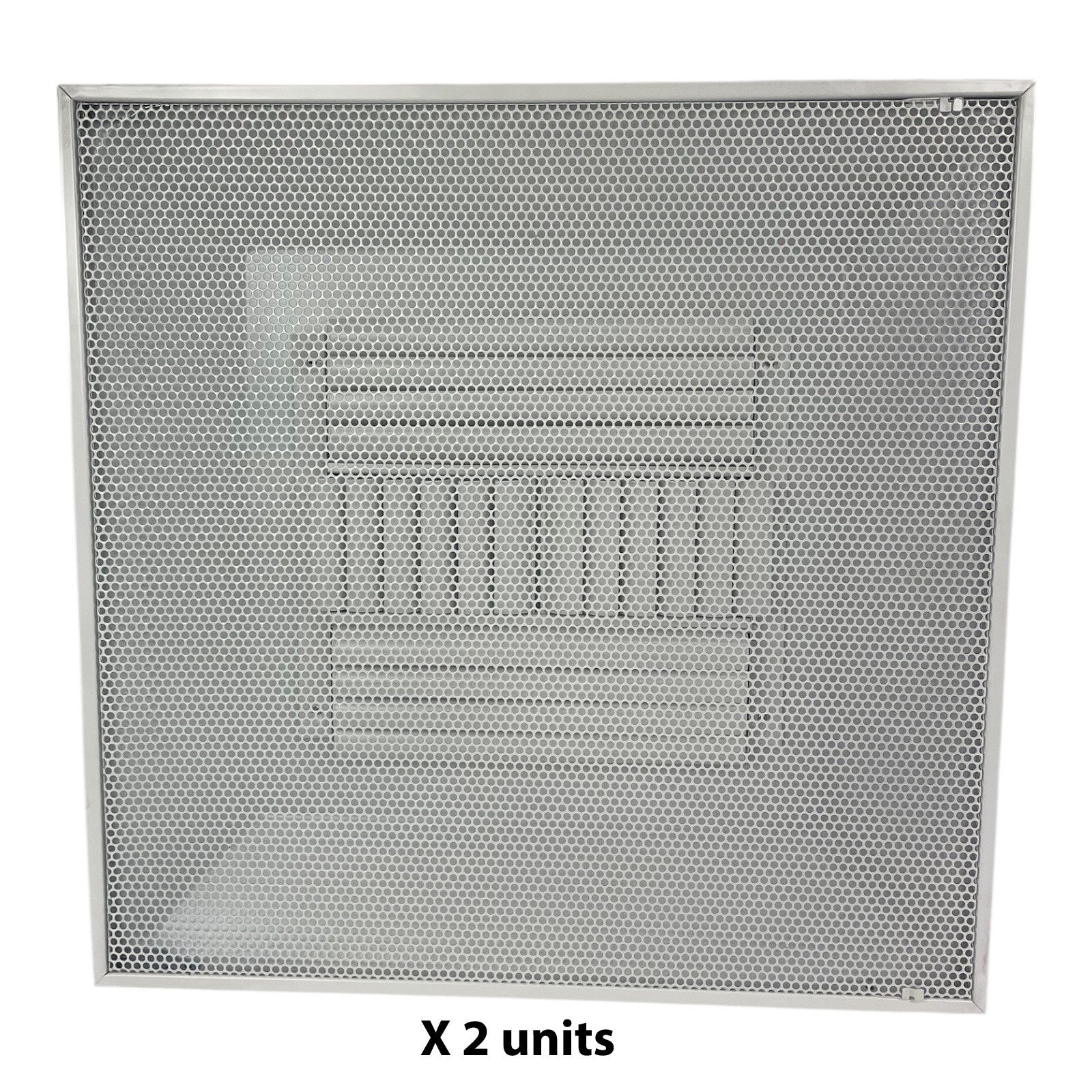TRUaire 1400CB12 Perforated White Drop Ceiling T-Bar Metal Diffuser 24"x24"- 12"