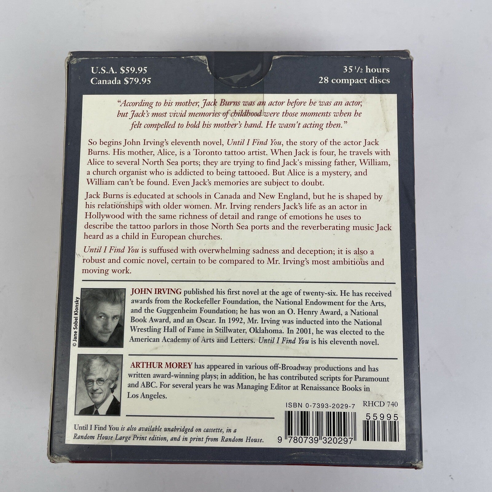 Until I Find You : A Novel by John Irving Audiobook, 28CDs Unabridged Guaranteed