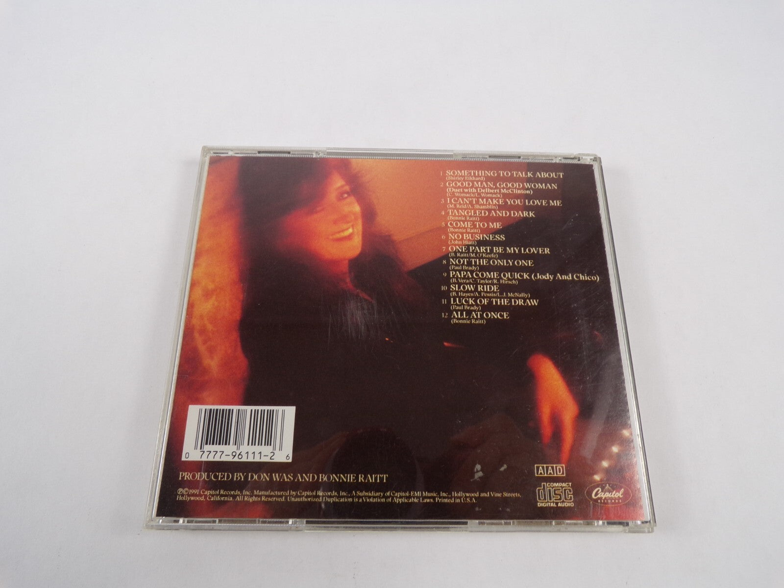 Luck Of Bonnie Raitt the Draw No Business Not The Only One All At Once CD#47