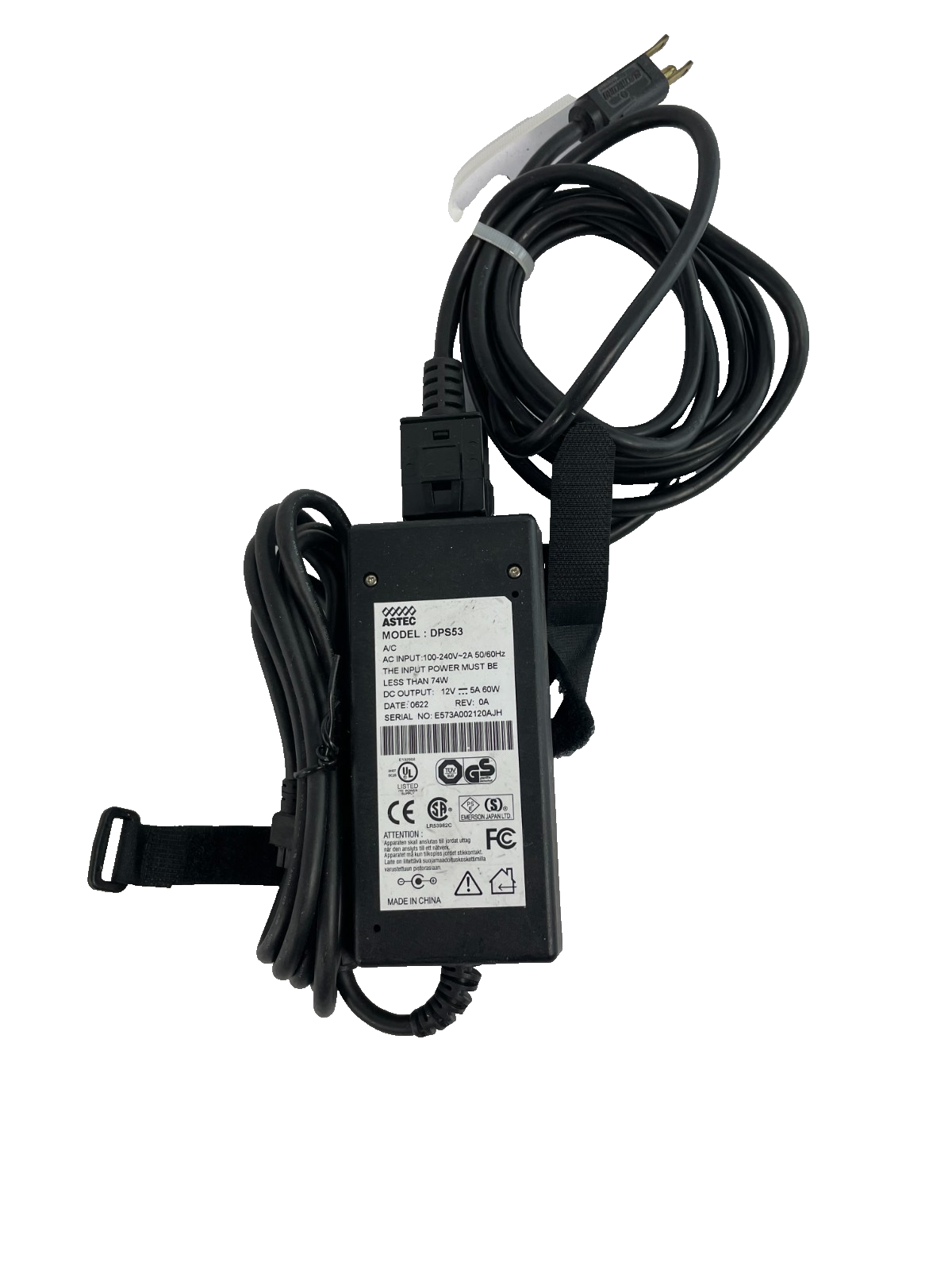 Geniune Sitech Model SAD03612-UV Output 12V 3A Power Supply AC Adapter #A42