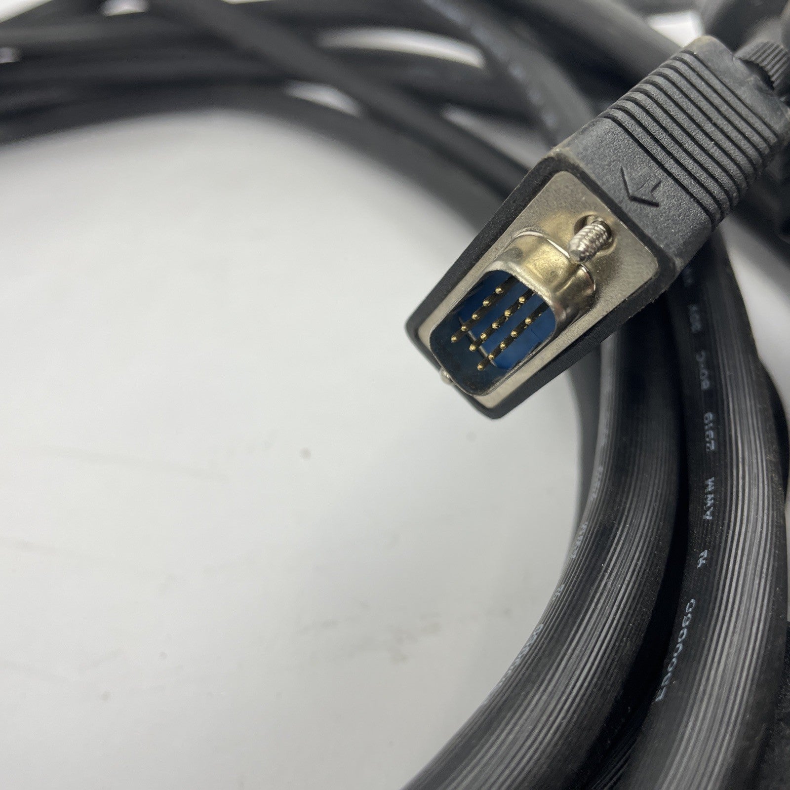DB15 15 Pin Male to Female Extension Cable Cord Molded Computer M/F Black 25'