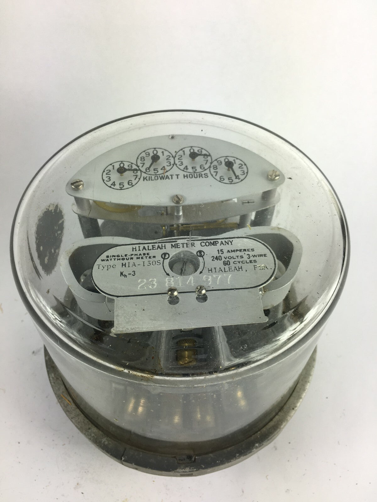 Hialeah Kilowatt Hours Single-Stator Watt Hour Meter Type HIA-I30S 240v 3w