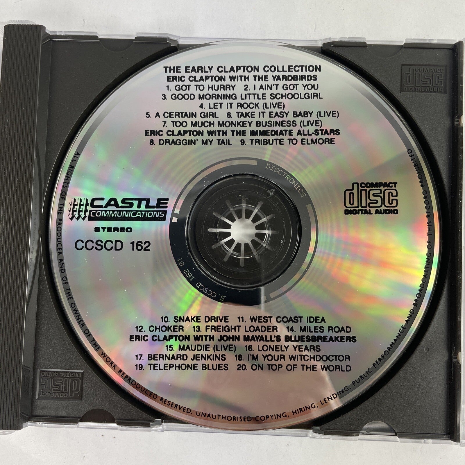Eric Clapton - Early Collection CD  #17