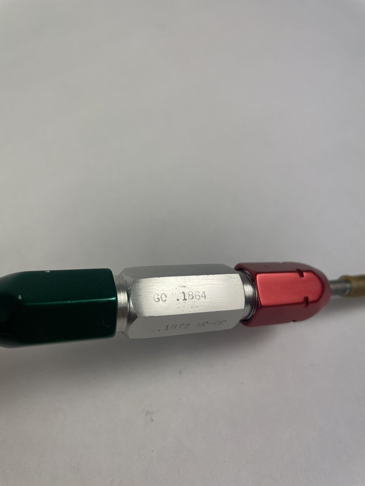 Reversible Plain Go NoGo Pin Plug Gage Gauge with handle X= .1864 & .1872