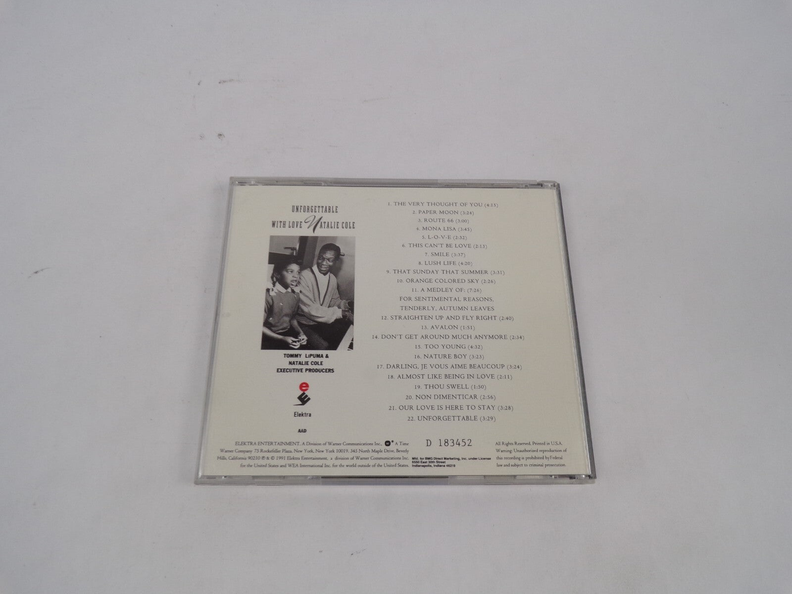 Unforgettable With Love Natalie Cole The Very Thought Papaer Moon Route CD#67