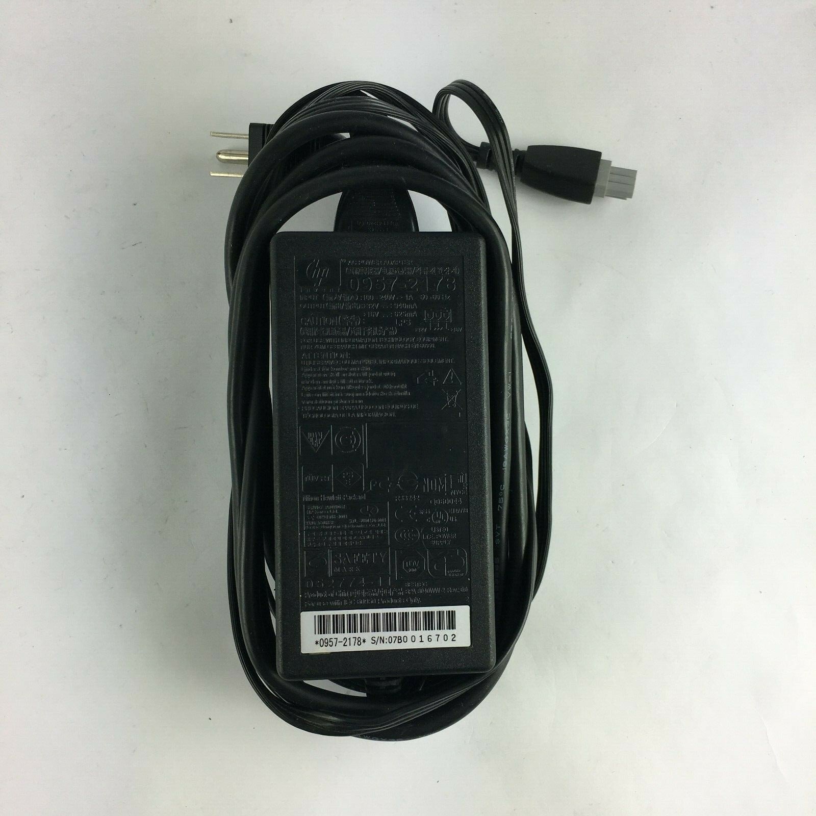Genuine HP 0957-2178 07B0016702 Output 16V/32V 625mA/940mA PowerSupplyAdapter A2