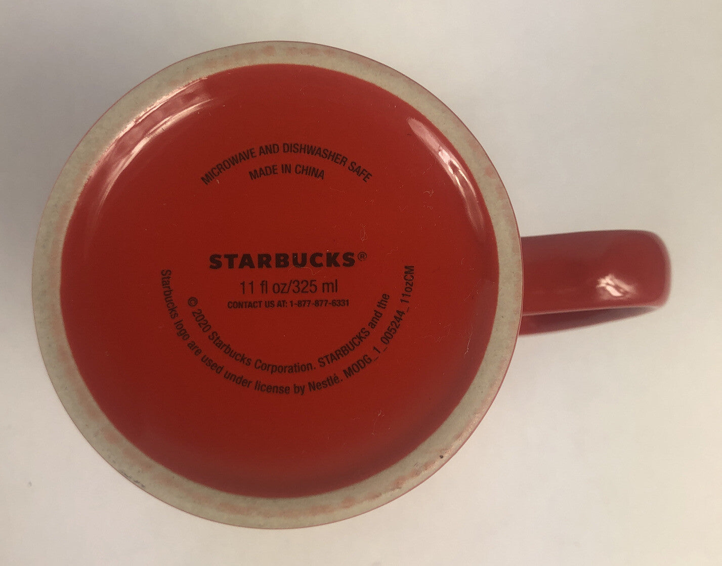 Starbucks Coffee 2020 Holiday Christmas Solid Red 11 oz  Ceramic Tall Mug - LOOK