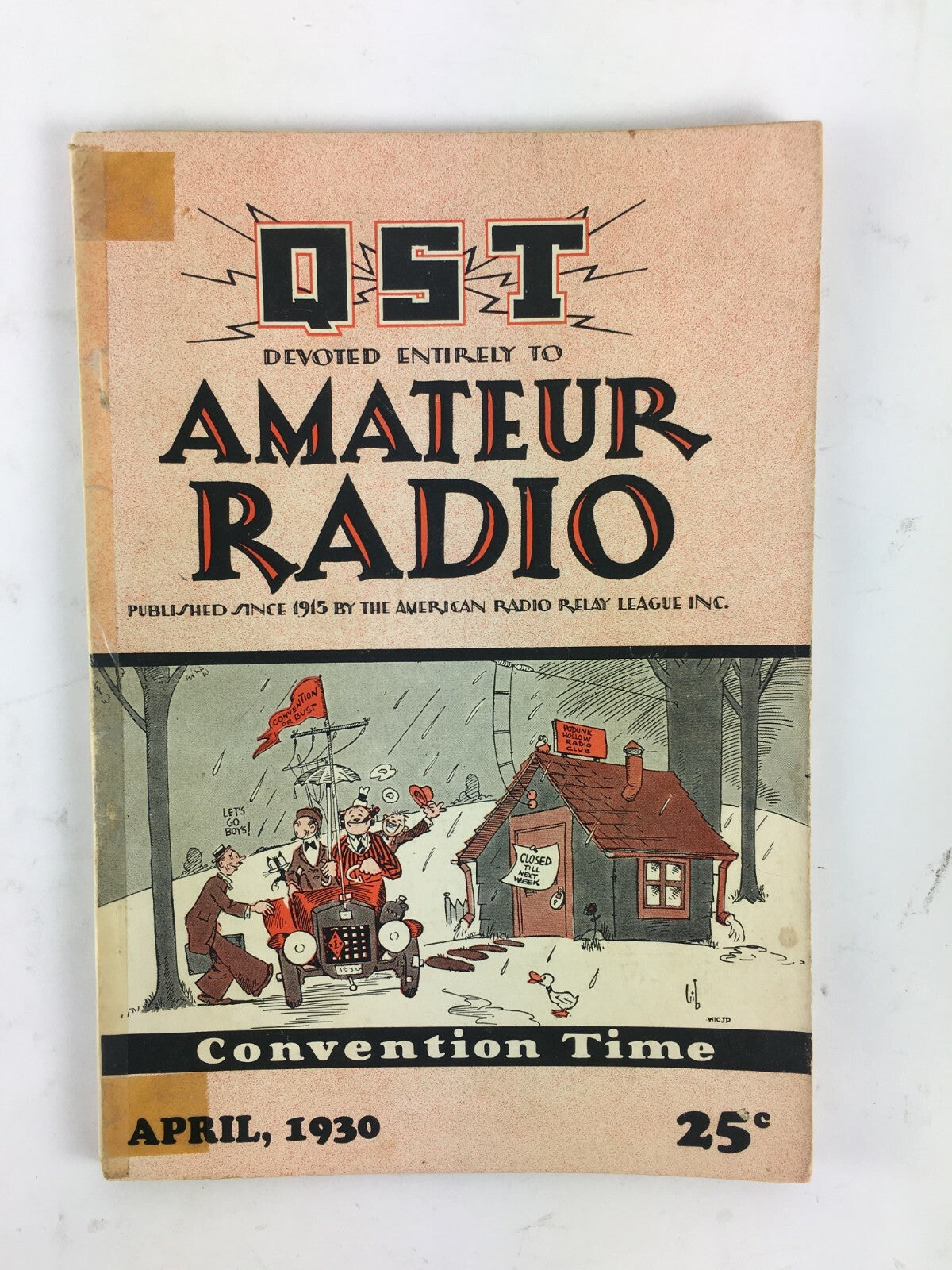 April 1930 QST devoted entirely to Amateur Radio Magazine Convention Time