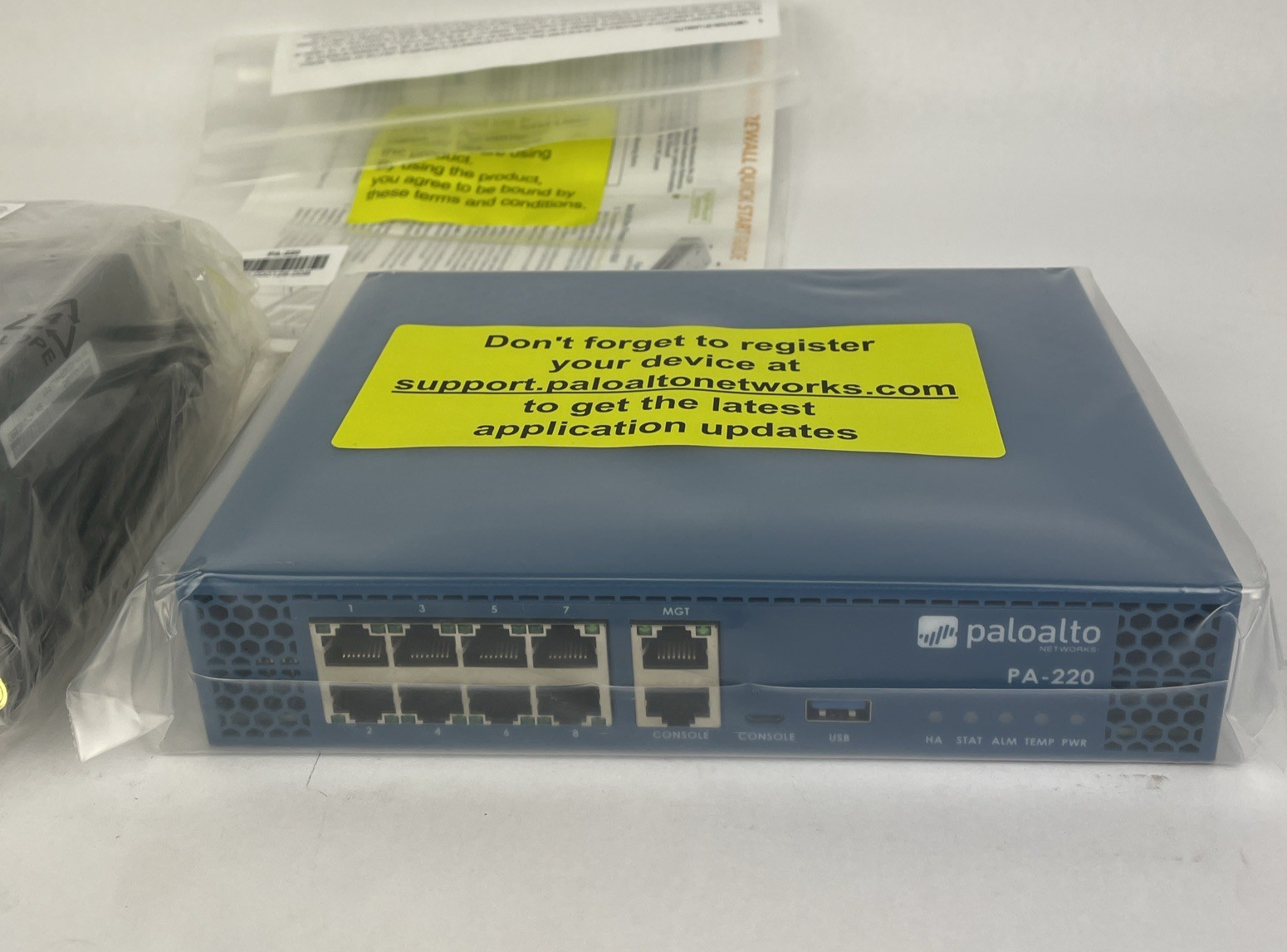 NEW Palo Alto PA-220 Next Generation Firewall Appliance In Rack Mount w/ Adapter