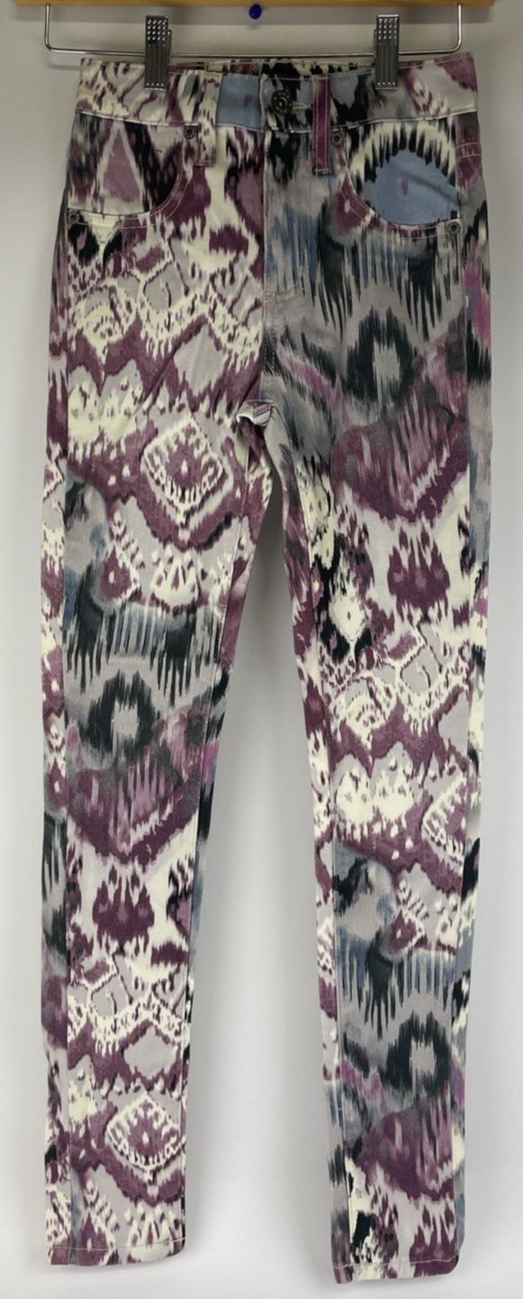 CARMA Tie Dye Skinny Fit Jeans Women's Size 23 High Rise Stretch Denim NEW