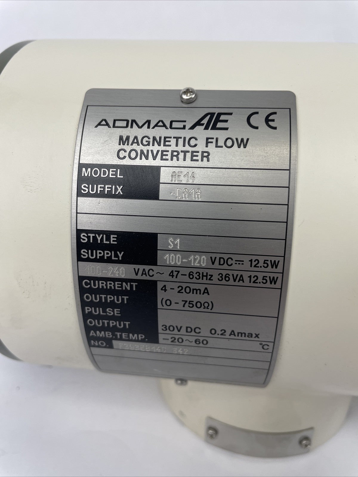 NOS ADMAG AE Magnetic Flow Converter w Explosion proof Dust proof Housing AE14