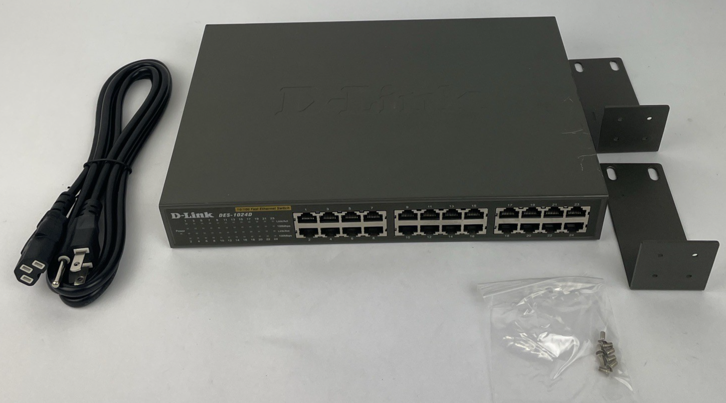 D-Link DES-1024D 24-port Fast Ethernet rack mount network switch