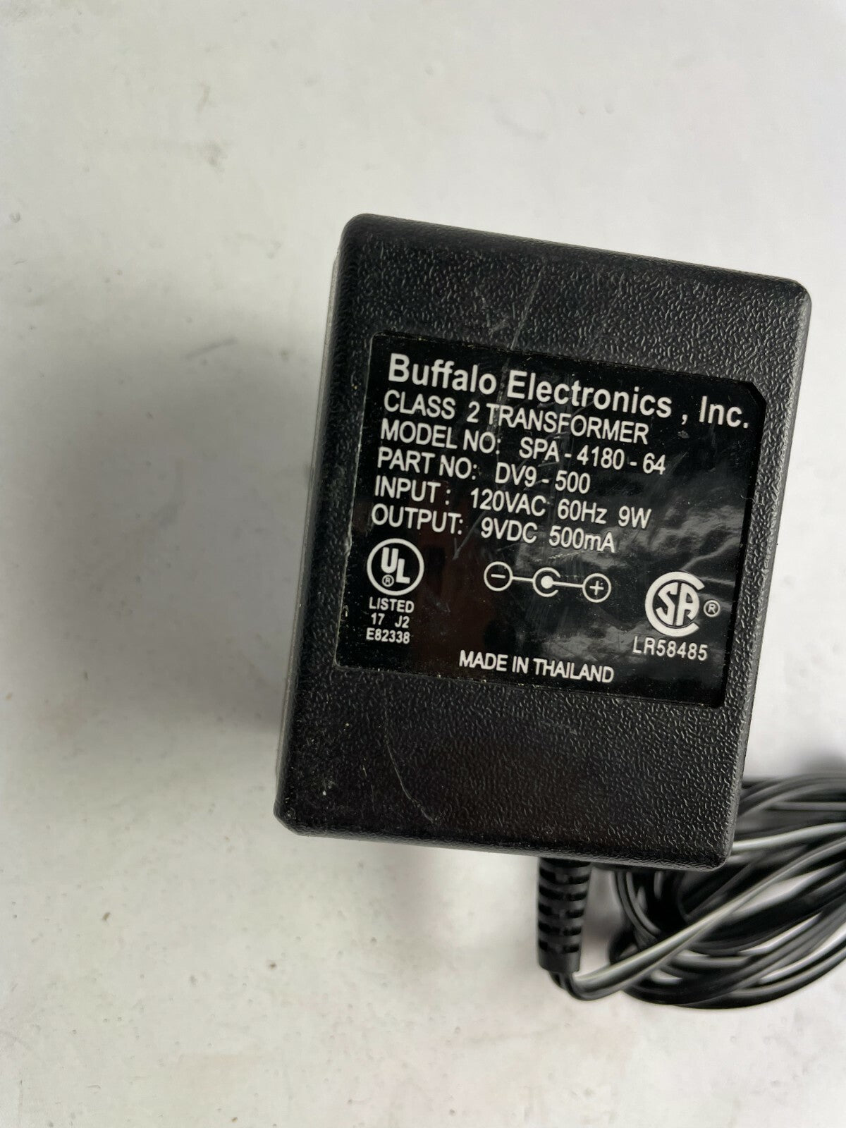 Genuine SPA-4180-64 Ac Adapter Output 9 V 0.5 A Power Supply Adapter A97
