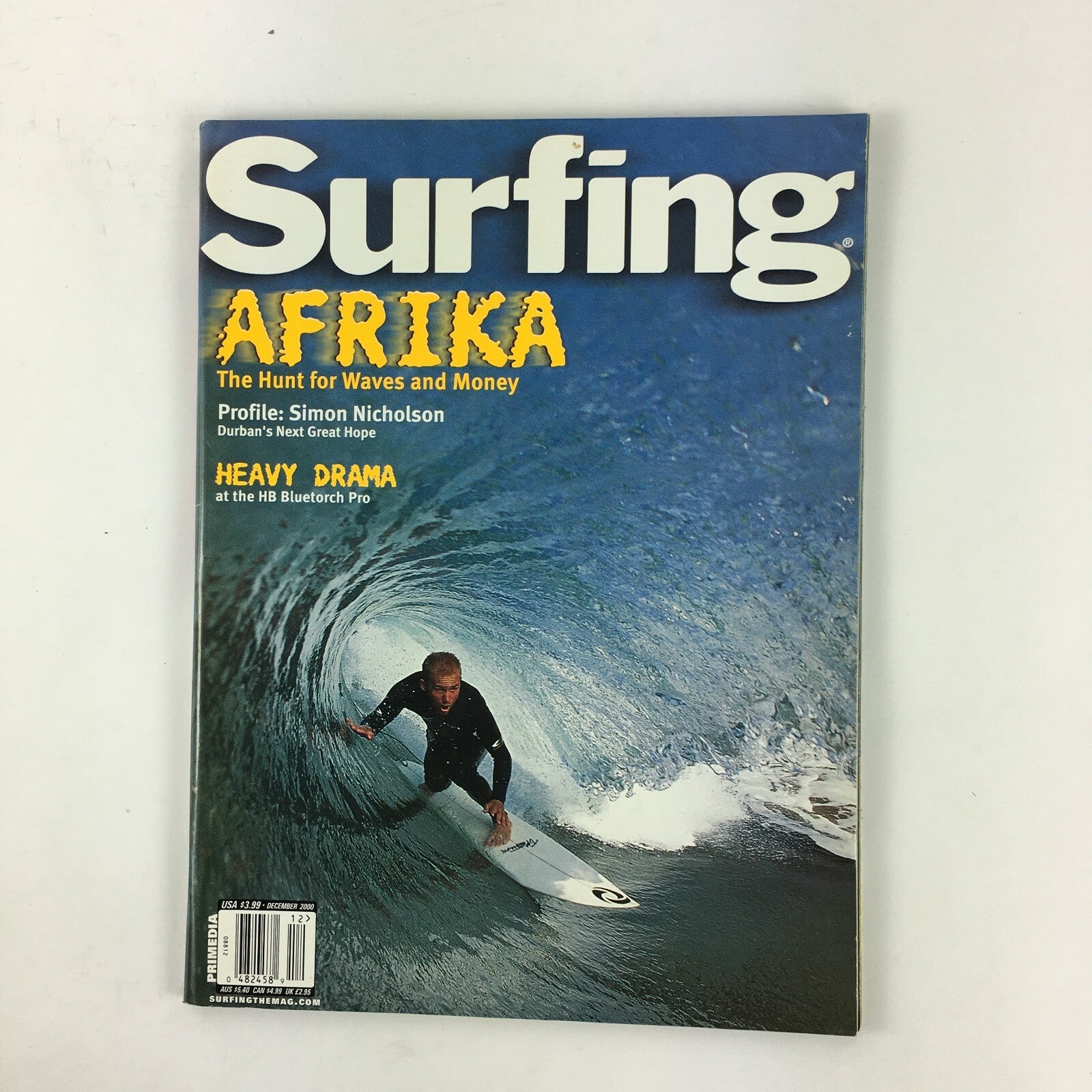 December 2000 Surfing Magazine Afrika The Hunt for waves and money Heavy Drama