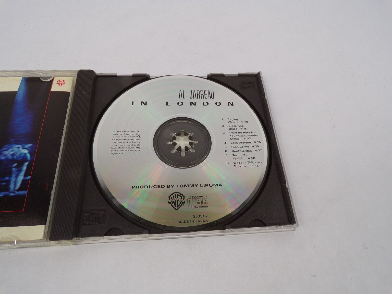 Al Jarreau In London Raging Waters Black And Blues Let's Pretend HighCrime CD#63