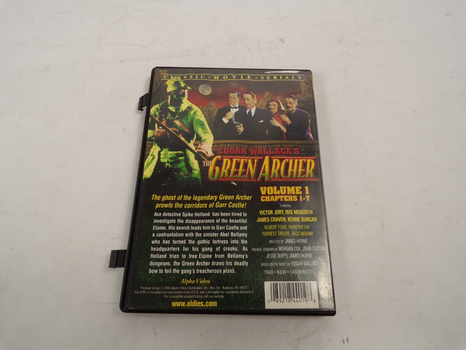 Edgar Wallace's The Green Archer Volume 1 Chapters 1-7  DVD Movies