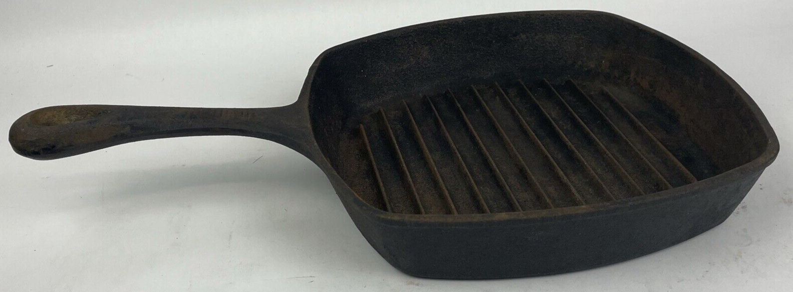 Emeril Lagasse Cast Iron 10" Square Skillet Grill Ribbed Griddle Pan - LOOK