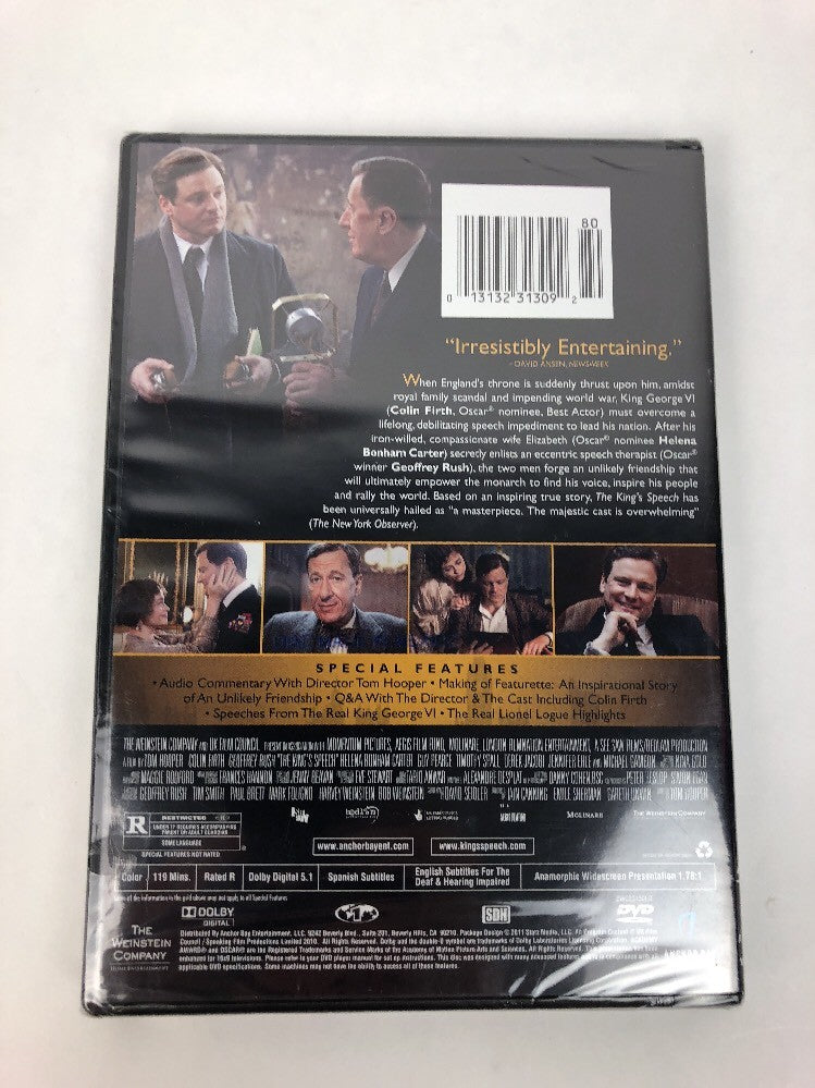  (DVD, 2011) The Kings Speech , Helena Bonham Carter Colin FirthFast Free Shio