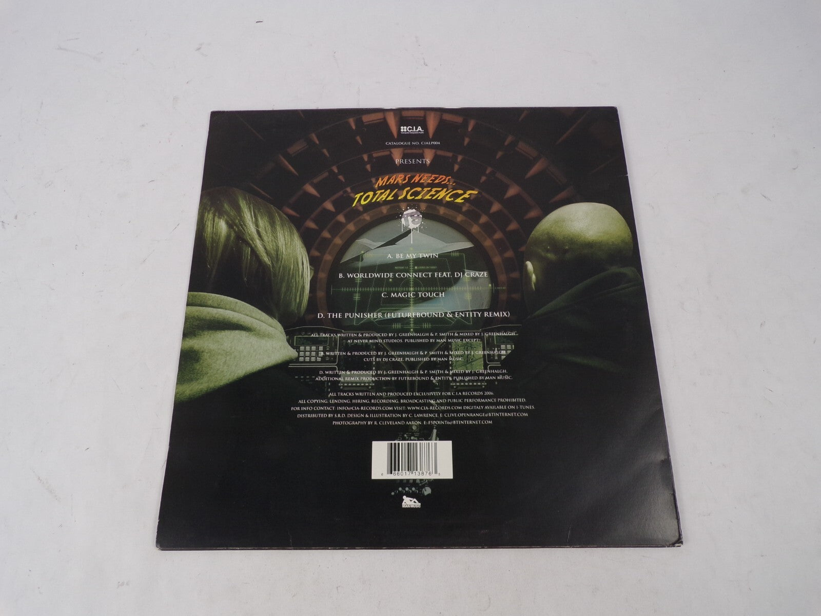 Mars Needs Total Science DJ Craze. Future Bound & Entity Be My Twin Vinyl Record