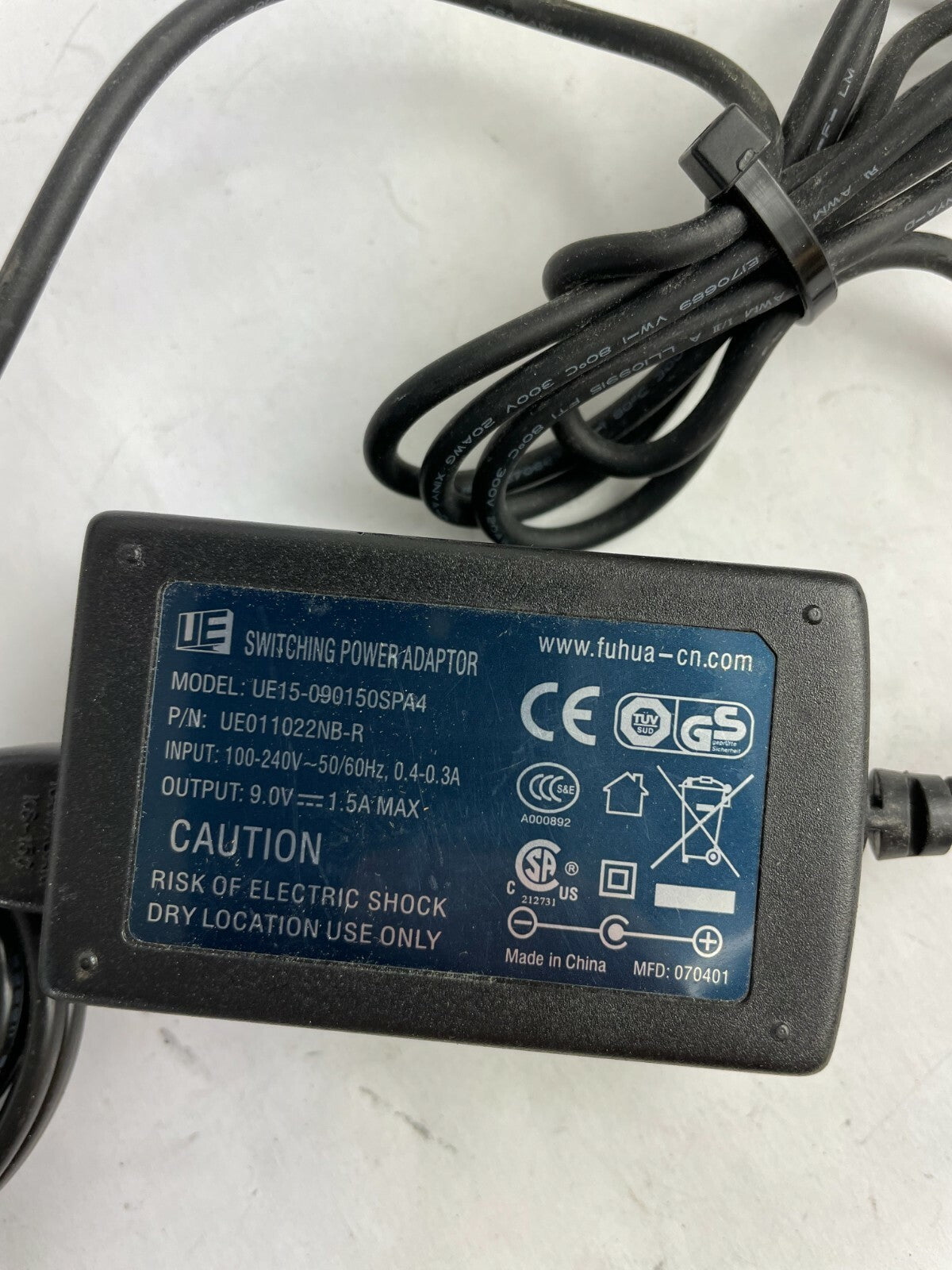 Genuine Fuhua UE15-090150SPA4 Ac Adapter Output 9V 1.5A Power Supply Adapter A79