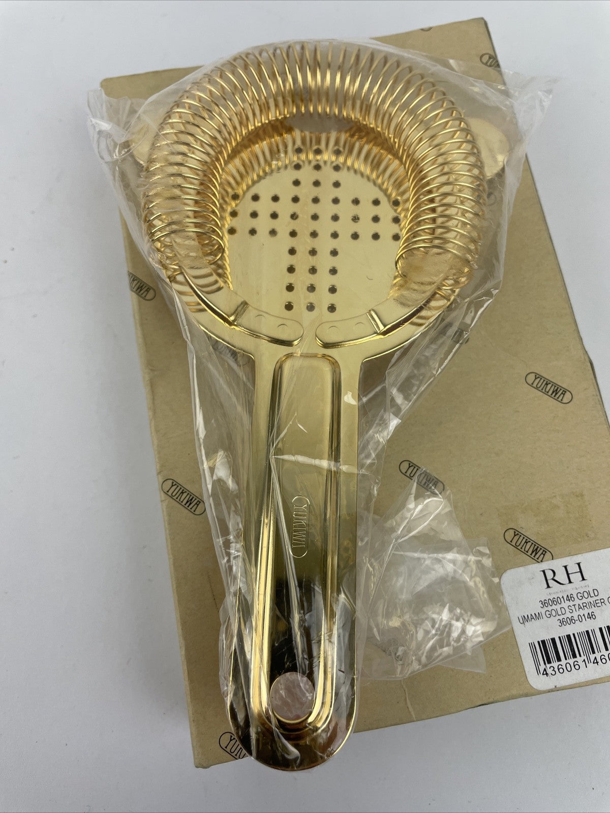 Yukiwa Gold Hawthorne Martini UMAMI Strainer Barware 36060146 Brand New - JAPAN