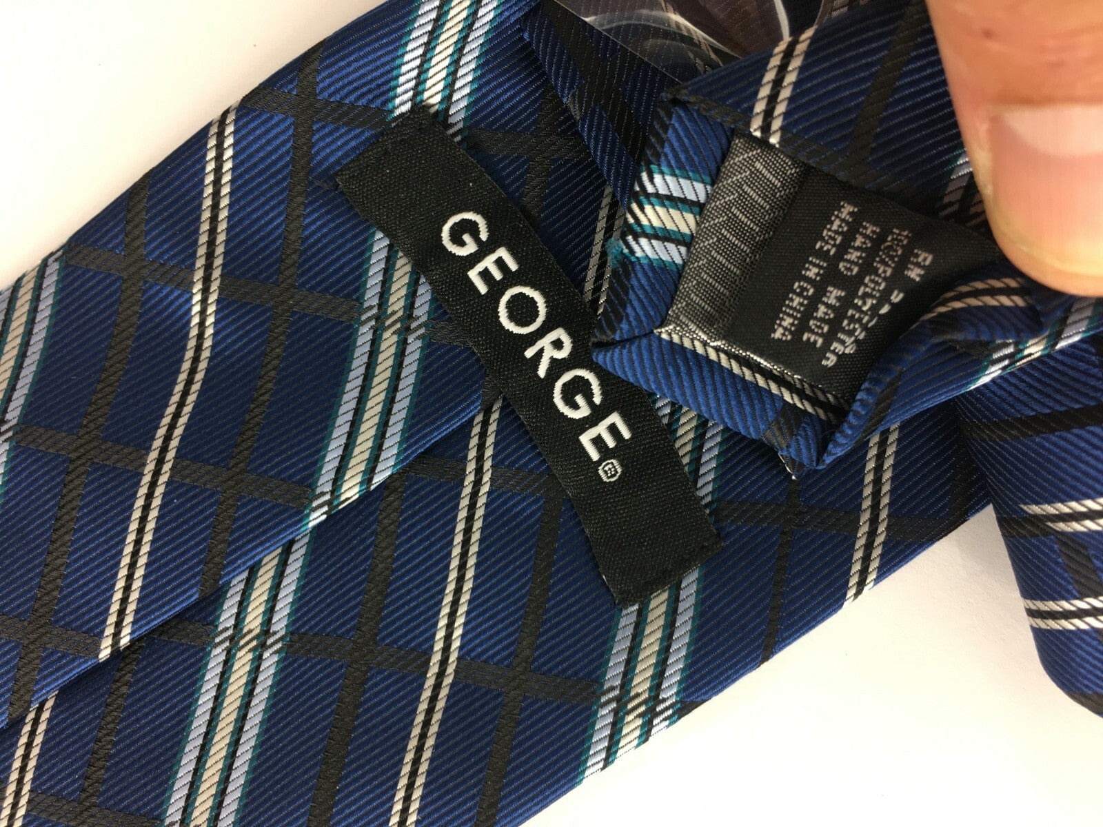 Genuine George 100% Silk Handmade Stylish Formal/Casual Tie Multi Coloured