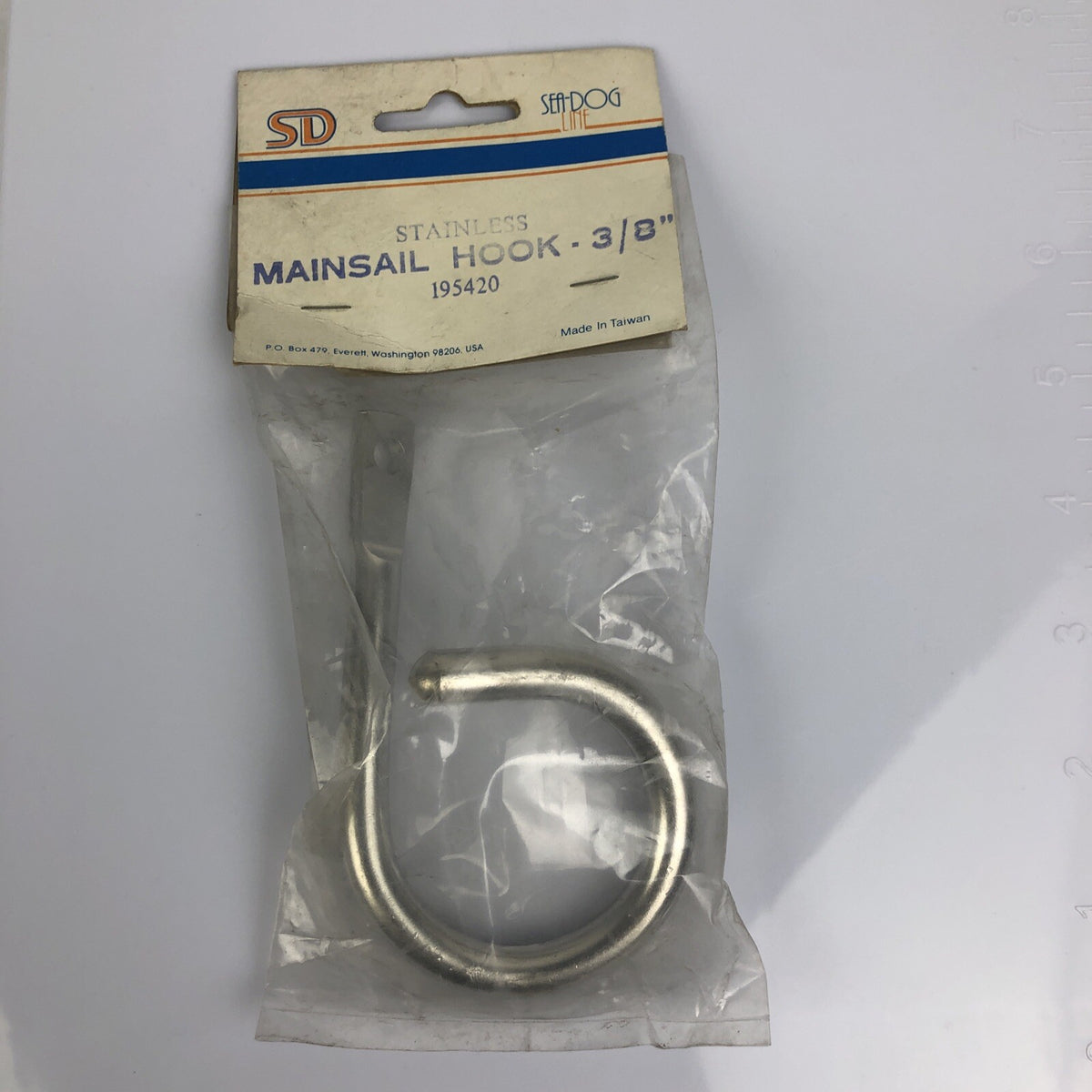 OEM SEA-DOG LINE 3/8" STAINLESS STEEL MAIN SAIL HOOK Part # 195420 MARINE BOAT