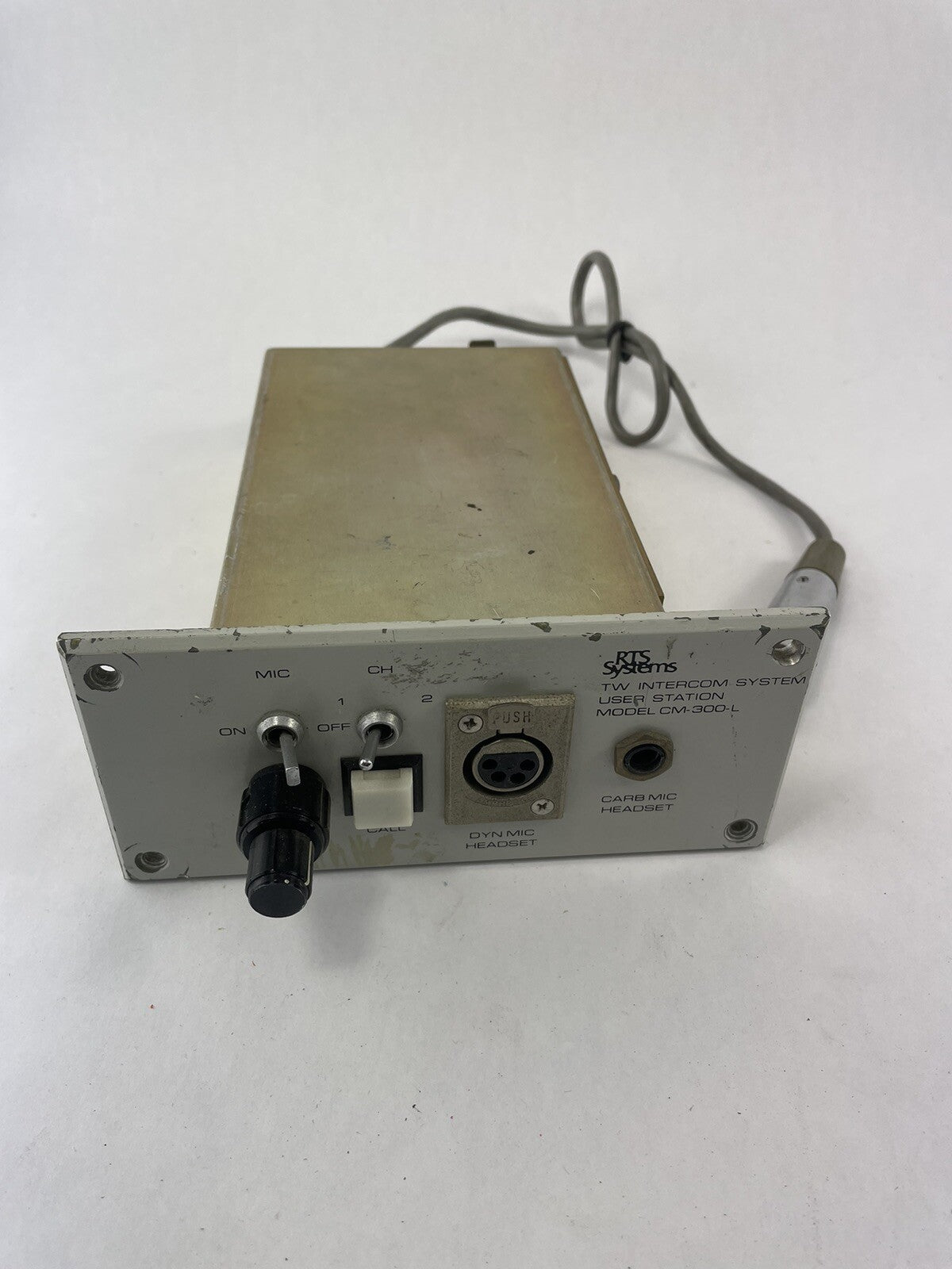 RTS Systems Model CM-300-L TW Intercom system Console-Mount User Station
